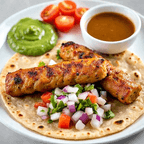 Best Chicken Seekh Kebab on Pita or Paratha in Columbus, OH